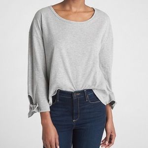 NWT Gap Long Tie Sleeve Tee in Slub Cotton size MP